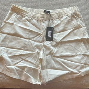 Allbirds White Linen Shorts